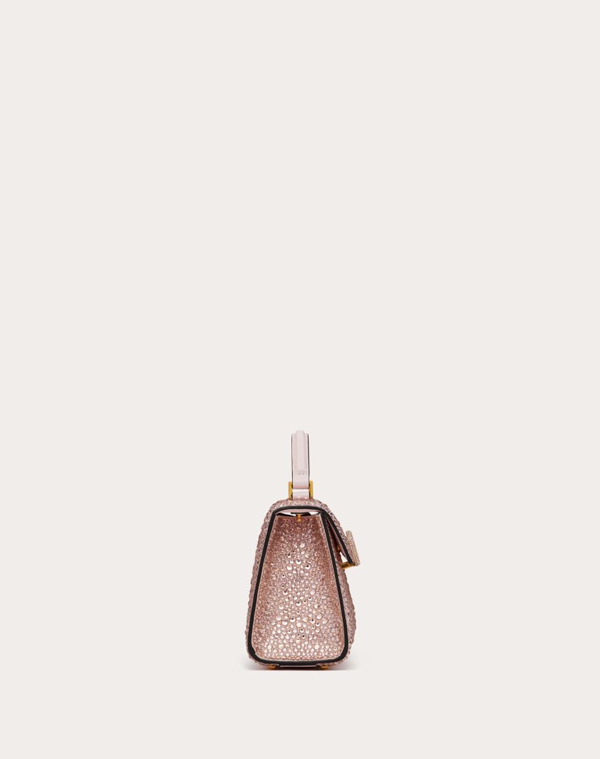 Valentino Handbags Borsa A Mano Mini Vsling Ricamata per Donna in Rose Quartz | Valentino IT Vendita