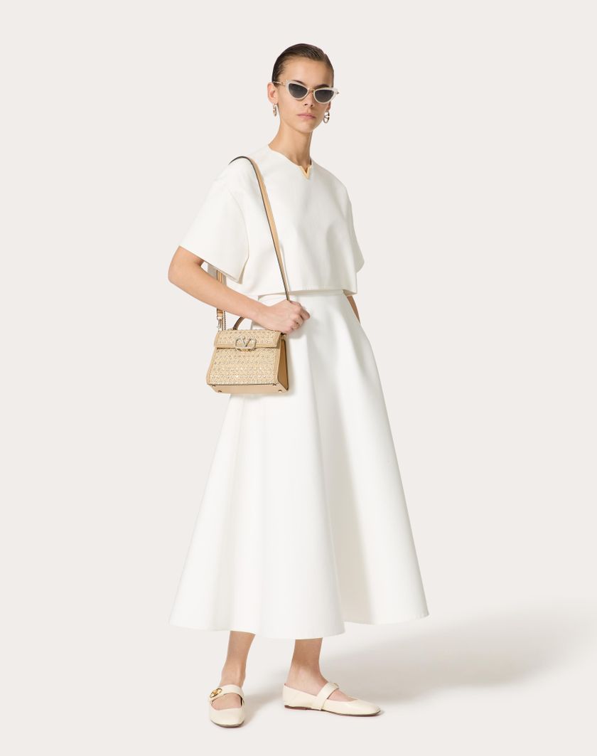 Valentino Handbags Borsa A Mano Mini Valentino Garavani Vsling Ricamata per Donna in Naturale/crystal/beige | Valentino IT Negozi Online