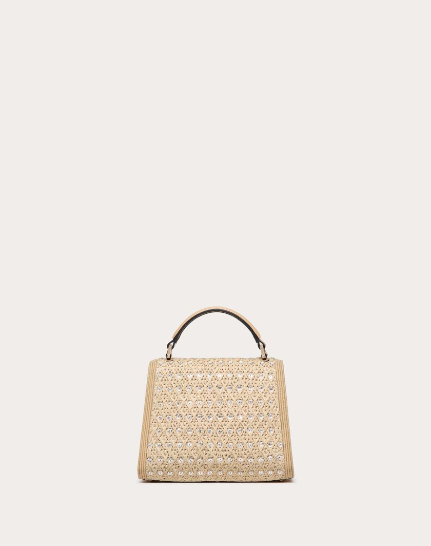 Valentino Handbags Borsa A Mano Mini Valentino Garavani Vsling Ricamata per Donna in Naturale/crystal/beige | Valentino IT Negozi Online