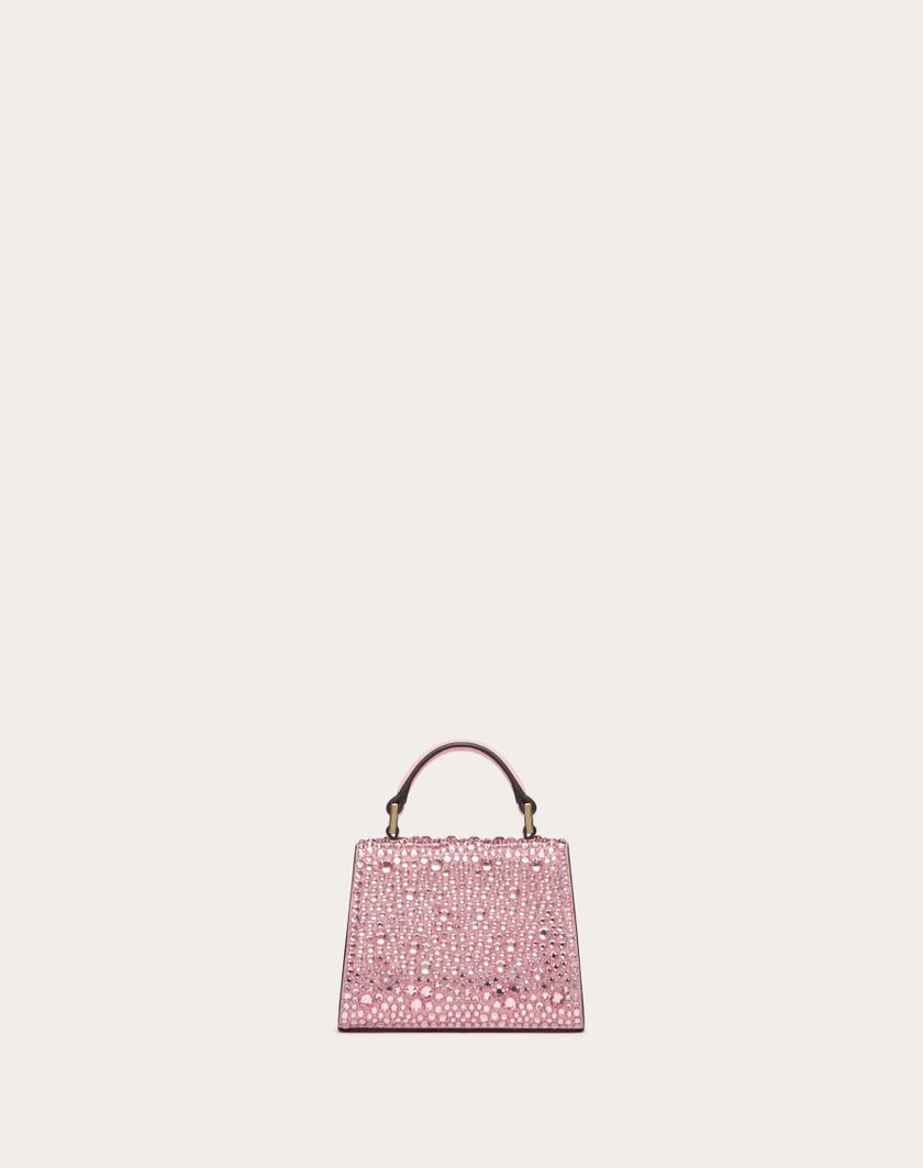 Valentino Handbags Borsa A Mano Micro Vsling Ricamata per Donna in Rose/bubble | Valentino IT Consegna Veloce