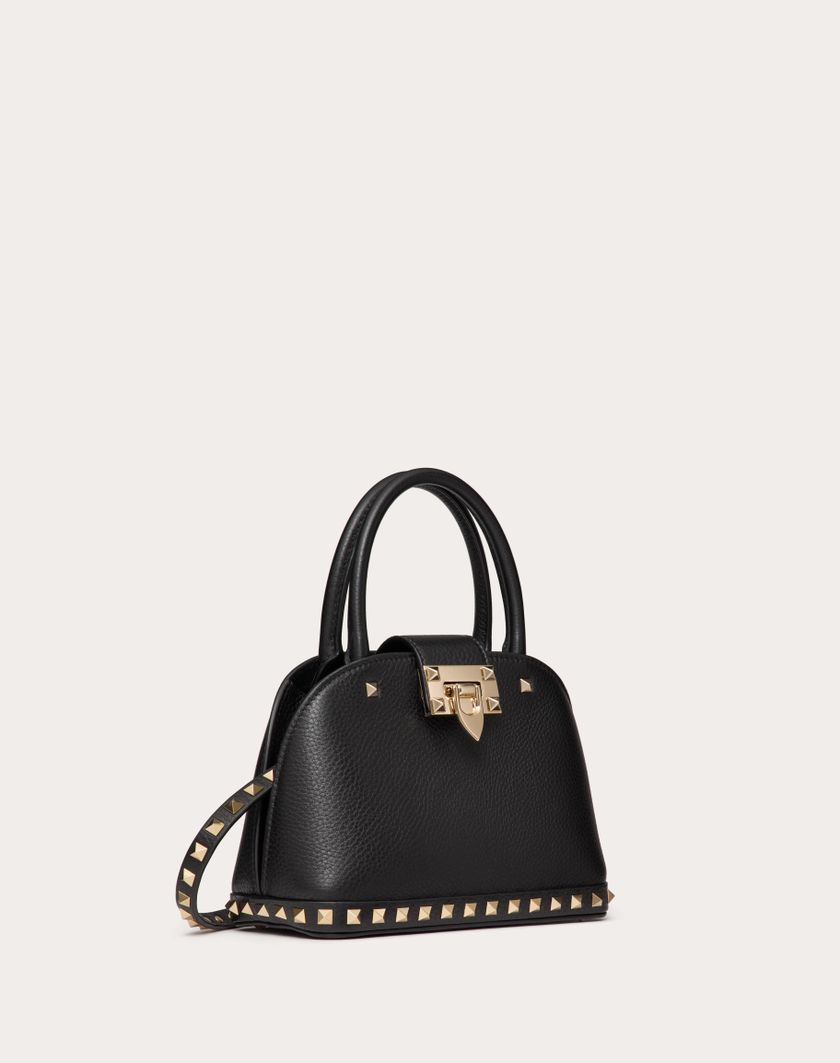 Valentino Handbags Borsa Piccola A Mano Valentino Garavani Rockstud In Vitello Granato per Donna in Poudre | Valentino IT Sconto