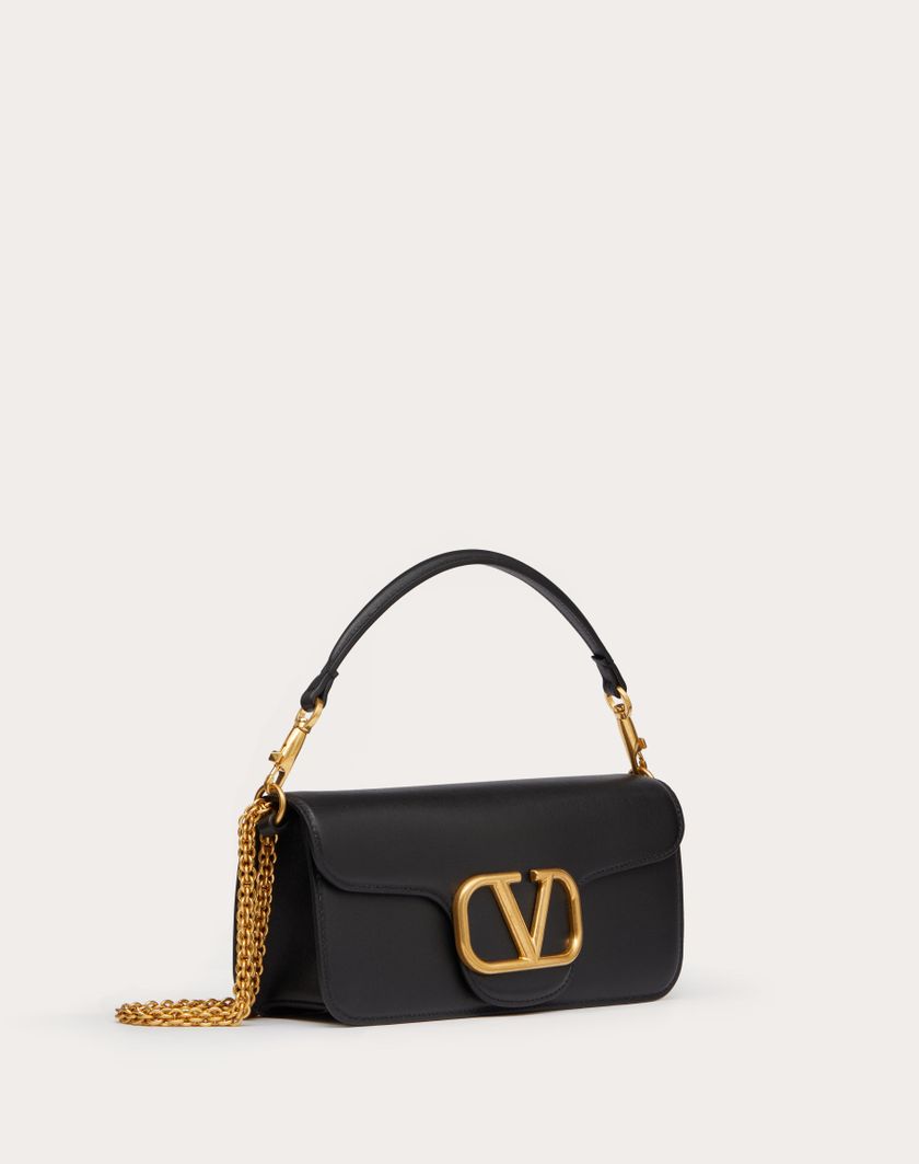 Valentino Handbags Borsa A Spalla Valentino Garavani Locò In Vitello per Donna in Nero | Valentino IT Hotsell