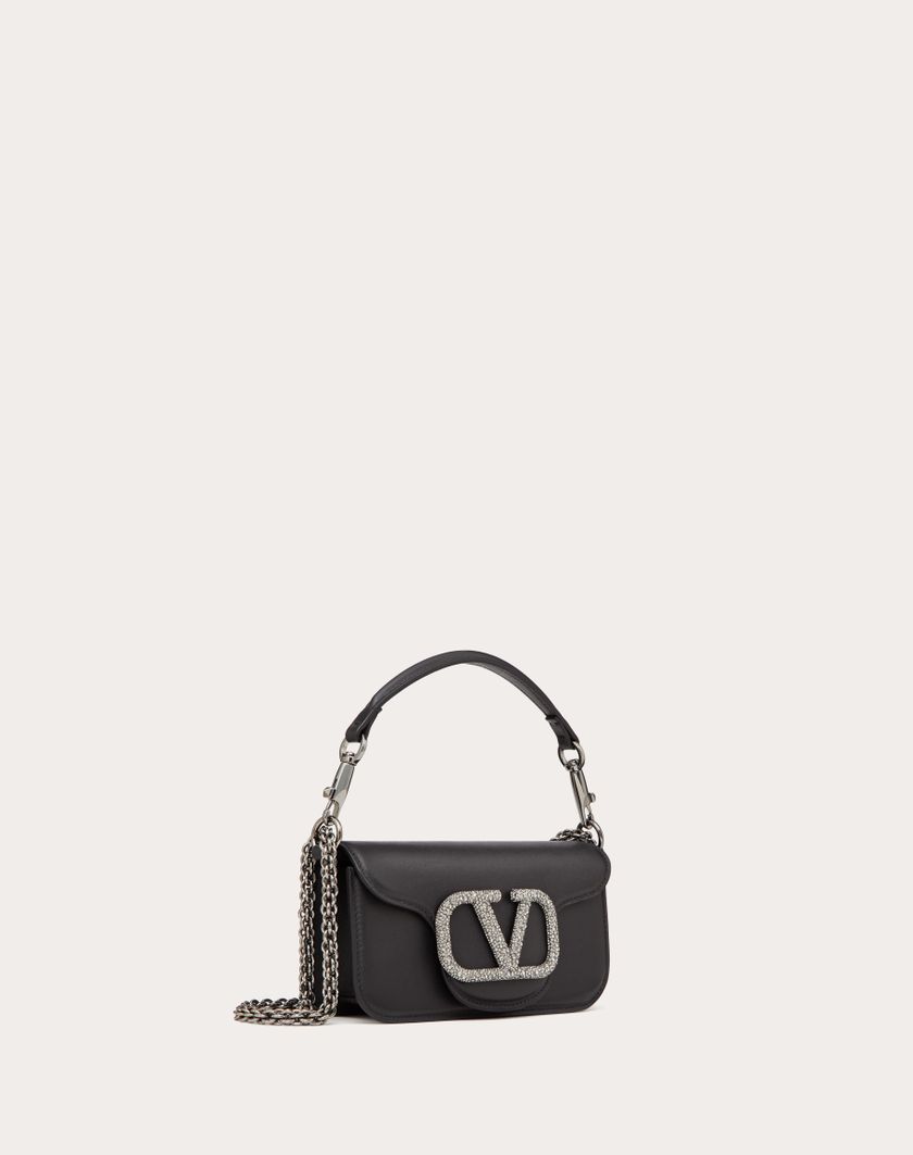 Valentino Handbags Borsa Piccola A Spalla Valentino Garavani Locò Con Logo Gioiello per Donna in Nero | Valentino IT 2025