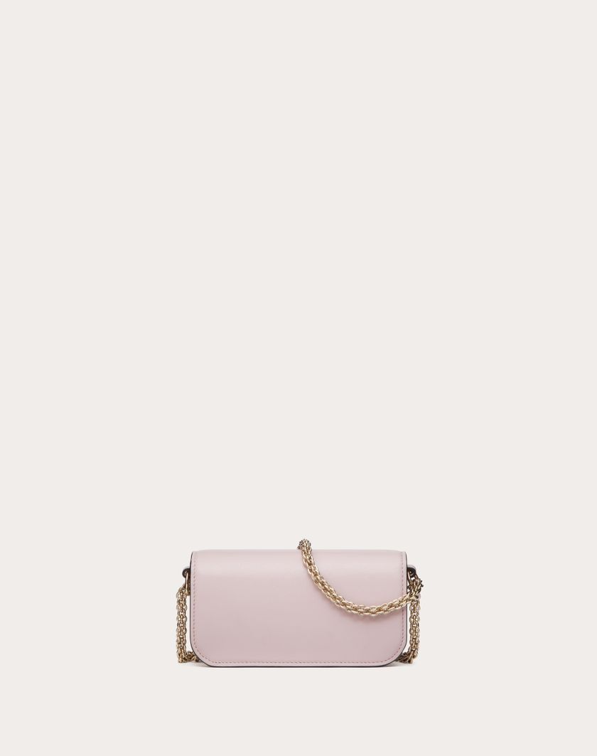 Valentino Handbags Borsa Piccola A Spalla Valentino Garavani Locò Con Logo Gioiello per Donna in Water Lilac | Valentino IT Italy