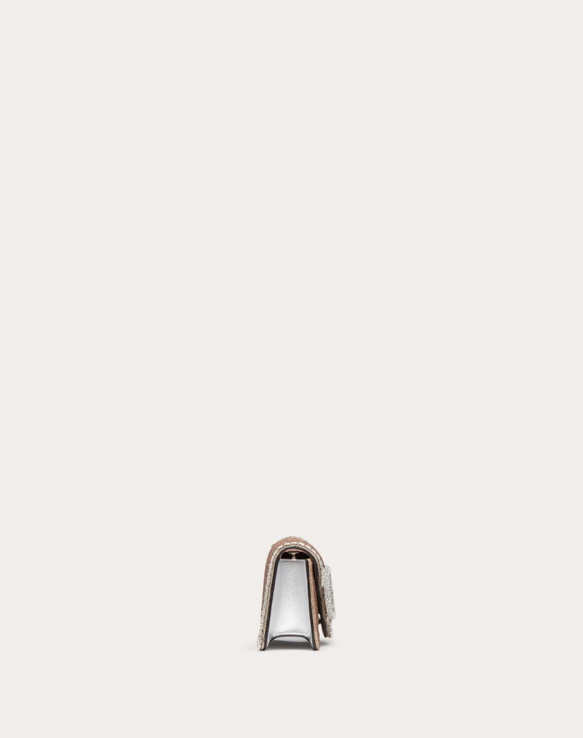 Valentino Handbags Borsa Piccola A Spalla Valentino Garavani Locò Ricamata per Donna in Crystal | Valentino IT Qualità