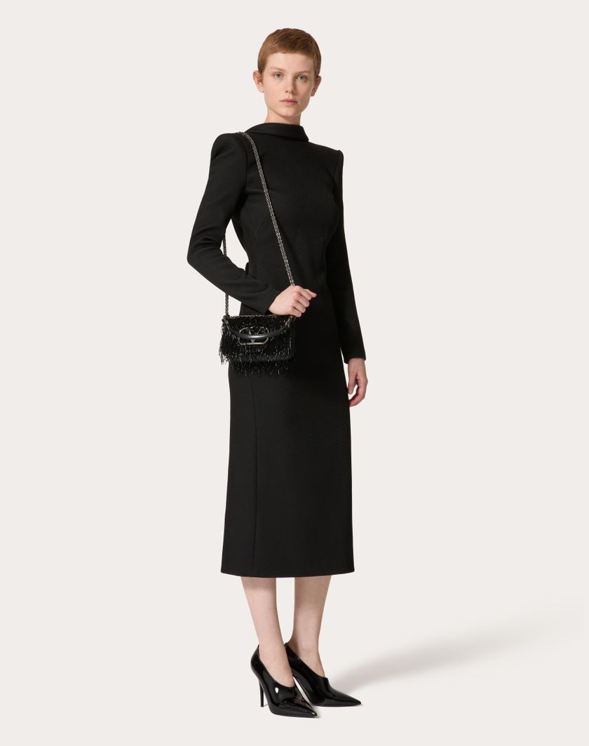 Valentino Handbags Borsa Piccola A Spalla Valentino Garavani Locò Ricamata per Donna in Nero | Valentino IT Qualità Garantita