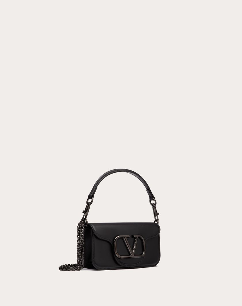 Valentino Handbags Borsa Piccola A Spalla Valentino Garavani Locò In Vitello per Donna in Nero | Valentino IT Acquista Ora