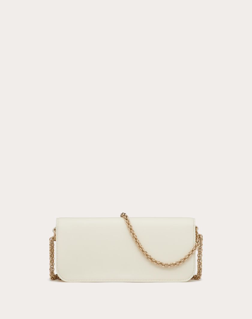 Valentino Handbags Borsa A Spalla Valentino Garavani Locò In Vitello per Donna in Avorio | Valentino IT Promozione Limitata
