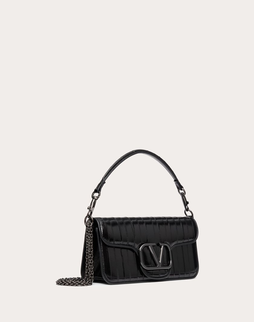 Valentino Handbags Borsa A Spalla Valentino Garavani Locò In Anguilla per Donna in Nero | Valentino IT Prezzo Ridotto