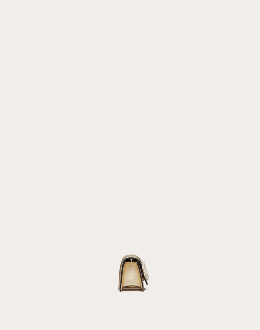 Valentino Handbags Borsa Micro Con Catena Valentino Garavani Locò Con Logo Gioiello per Donna in Platino/crystal | Valentino IT Presa