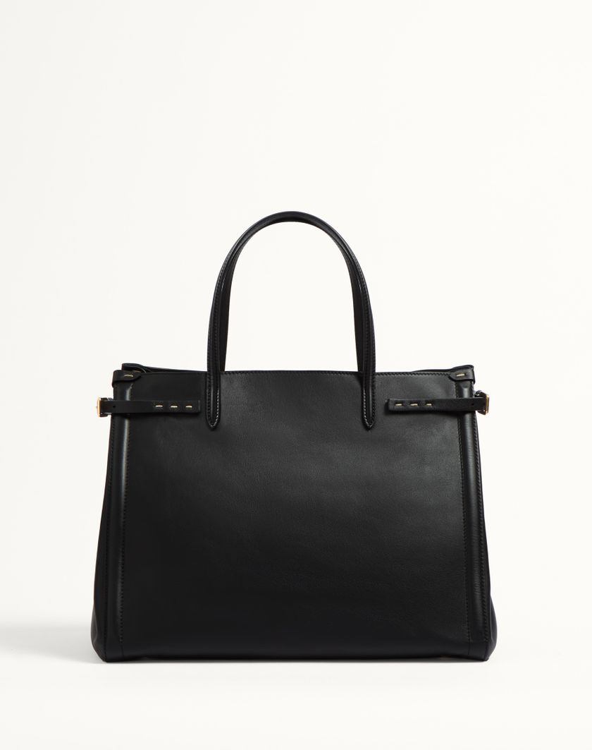 Valentino Handbags Borsa Shopping Media Valentino Garavani Antibes In Vitello per Donna in Nero | Valentino IT Hotsell