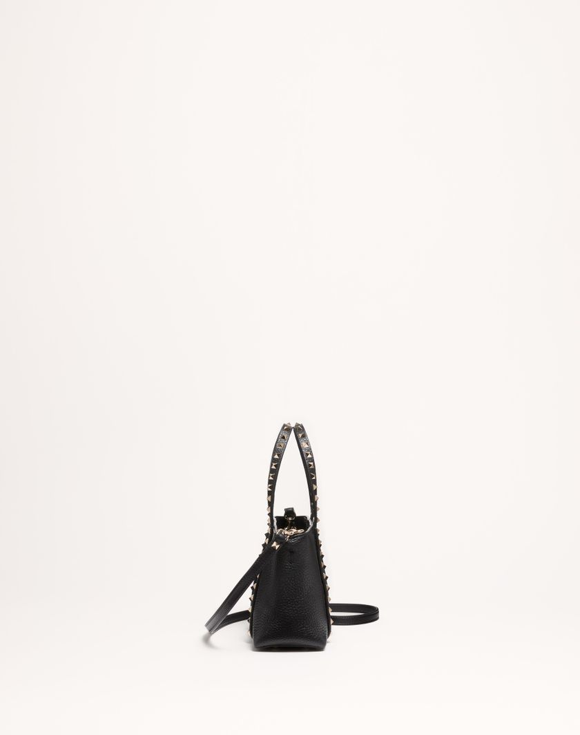 Valentino Handbags Borsa Shopping Piccola Valentino Garavani Rockstud In Vitello Granato per Donna in Light Ivory | Valentino IT Vendita Calda