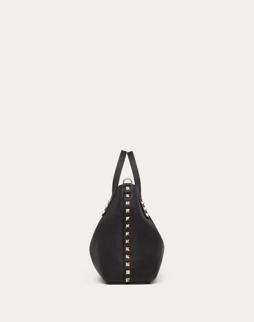 Valentino Handbags Borsa Piccola Rockstud In Vitello Granato Con Fodera A Contrasto per Donna in Nero/rose Quartz | Valentino IT I Più Venduti