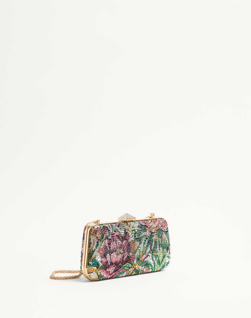 Valentino Handbags Minaudiere Carry Secrets Con Strass Motivo Voyage Imaginaire per Donna in Multicolor | Valentino IT Soddisfazione Garantita