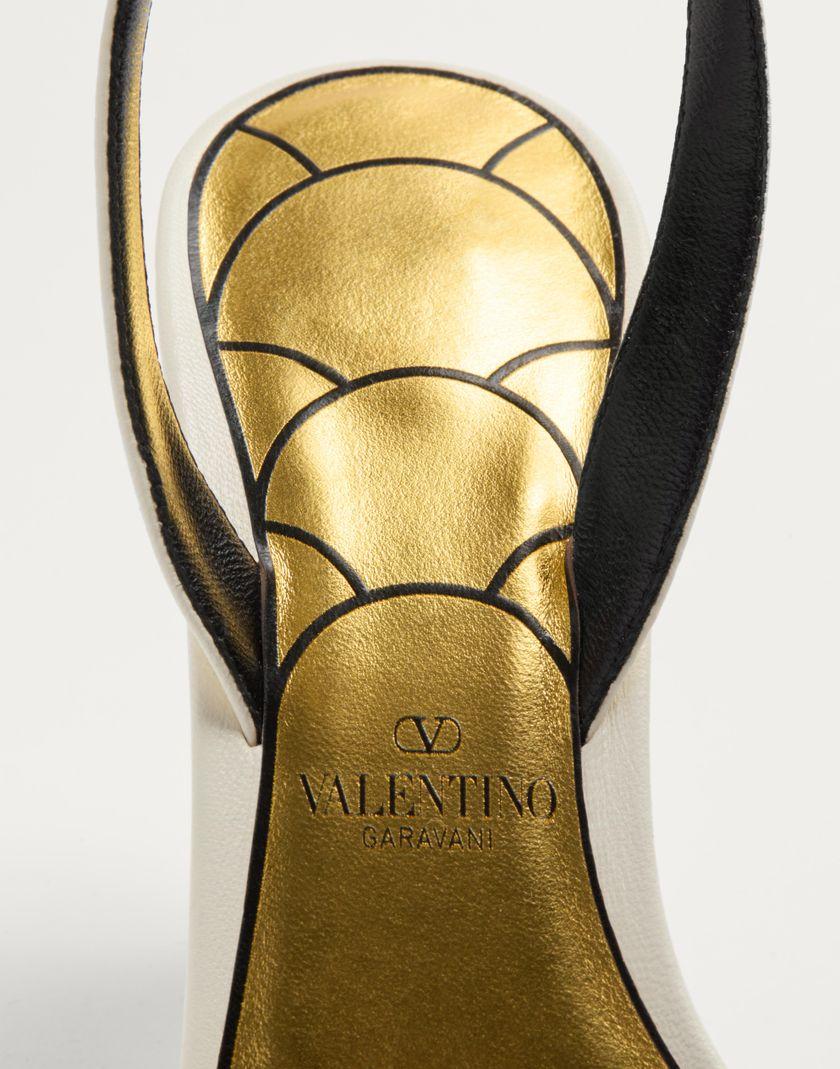 Valentino Handbags Sandalo Ladycrush In Capretto 85mm per Donna in Avorio | Valentino IT Presa