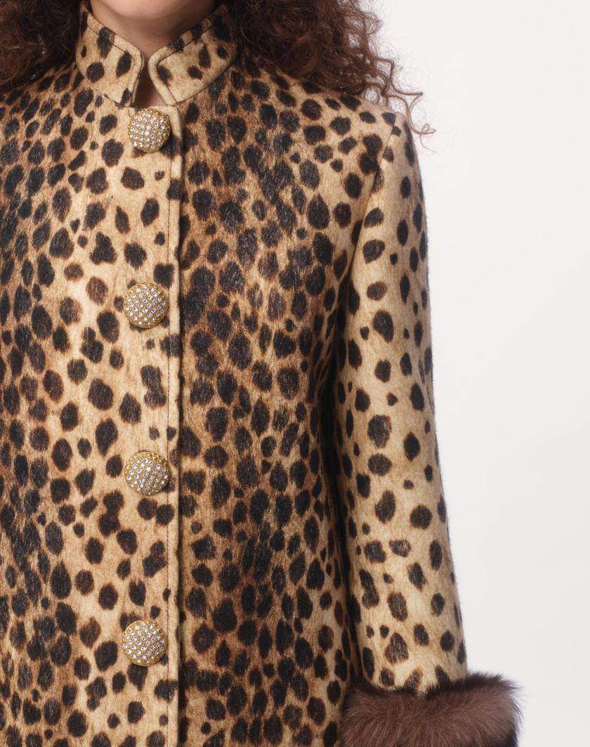 Valentino Handbags Caban In Panno Stampato Giaguaro Spots per Donna in Animalier | Valentino IT Economico