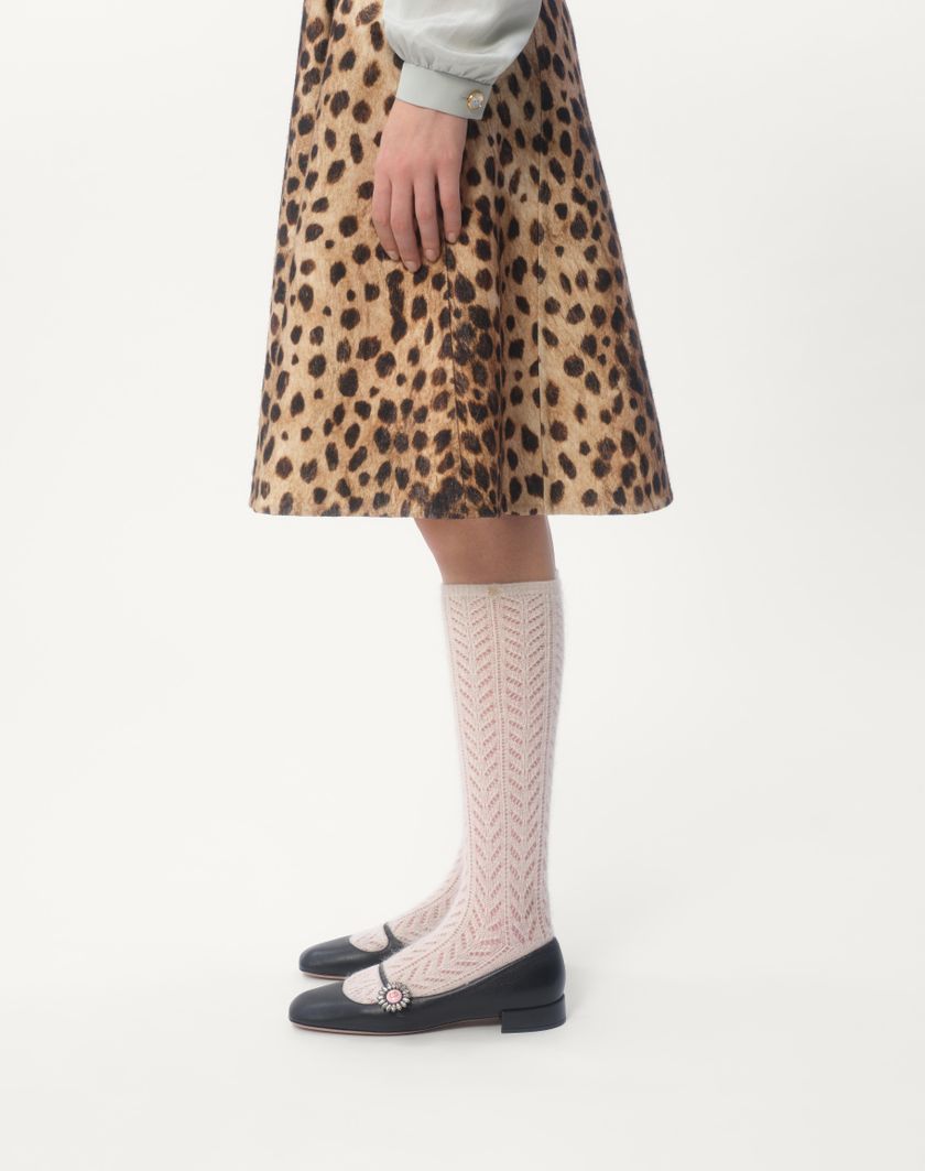 Valentino Handbags Gonna In Panno Stampato Giaguaro Spots per Donna in Animalier | Valentino IT Online