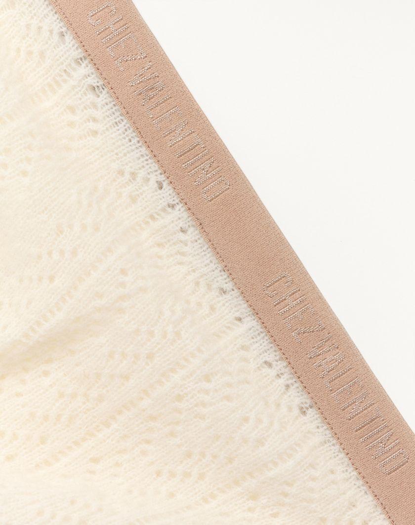 Valentino Handbags Collant In Mohair per Donna in Latte | Valentino IT Saldi Di Fabbrica
