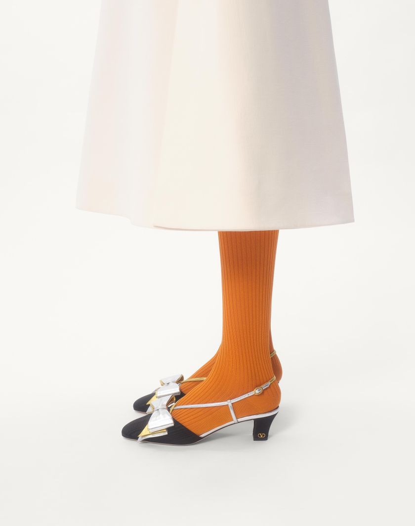 Valentino Handbags Abito Midi In Crepe Couture per Donna in Avorio | Valentino IT In Saldo