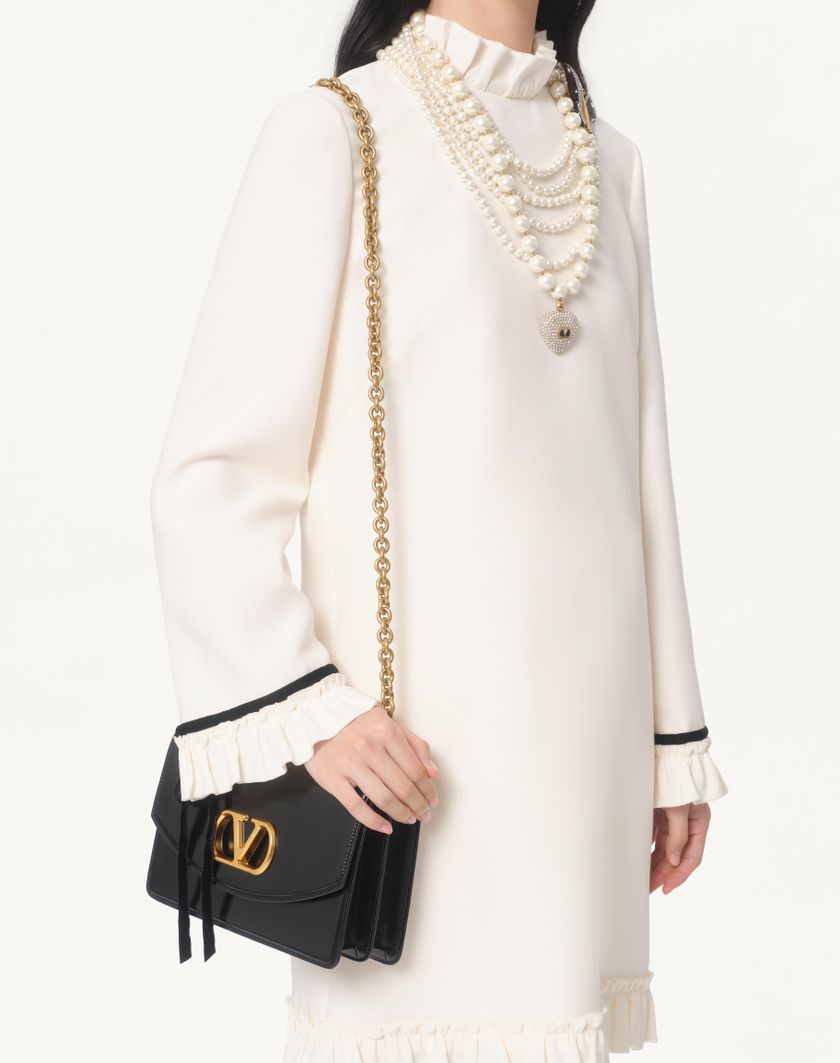 Valentino Handbags Abito Corto In Crepe Couture per Donna in Rosa | Valentino IT 2025