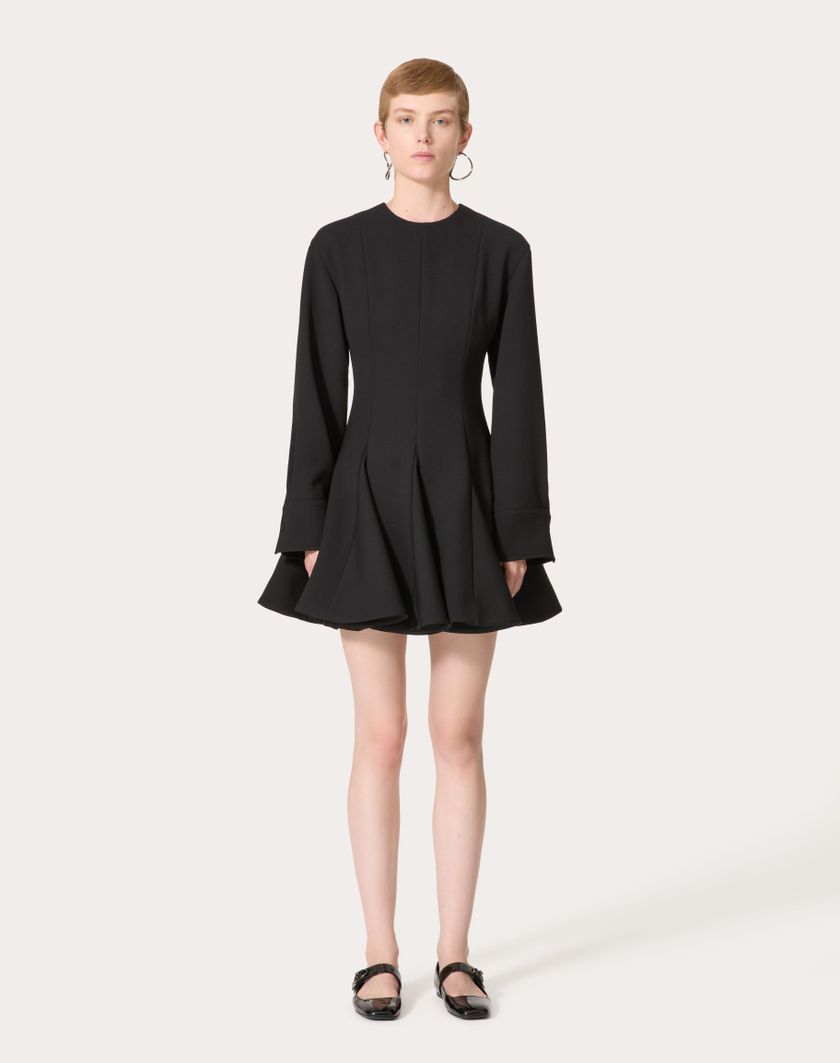 Valentino Handbags Abito Corto In Luxury Crepe per Donna in Nero | Valentino IT Qualità Garantita