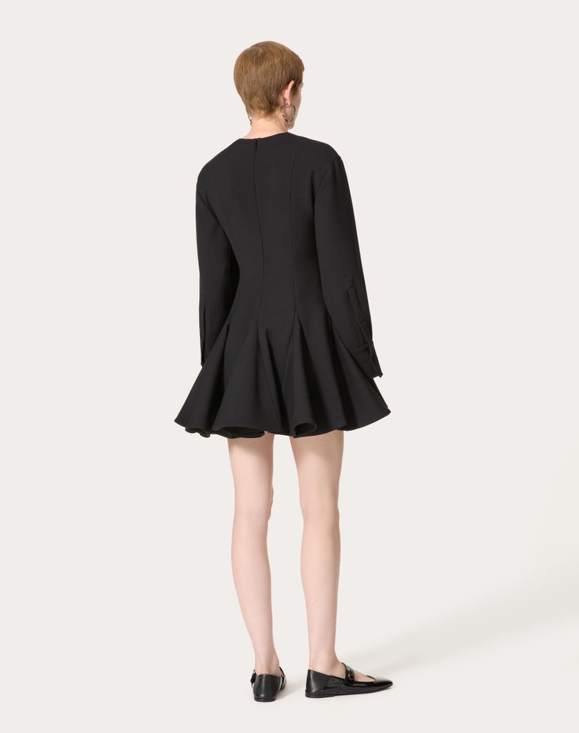 Valentino Handbags Abito Corto In Luxury Crepe per Donna in Nero | Valentino IT Qualità Garantita