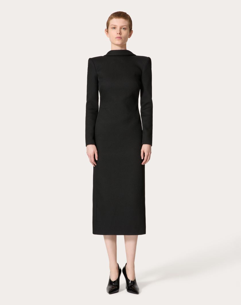 Valentino Handbags Abito Midi per Donna in Nero | Valentino IT Shopping Online