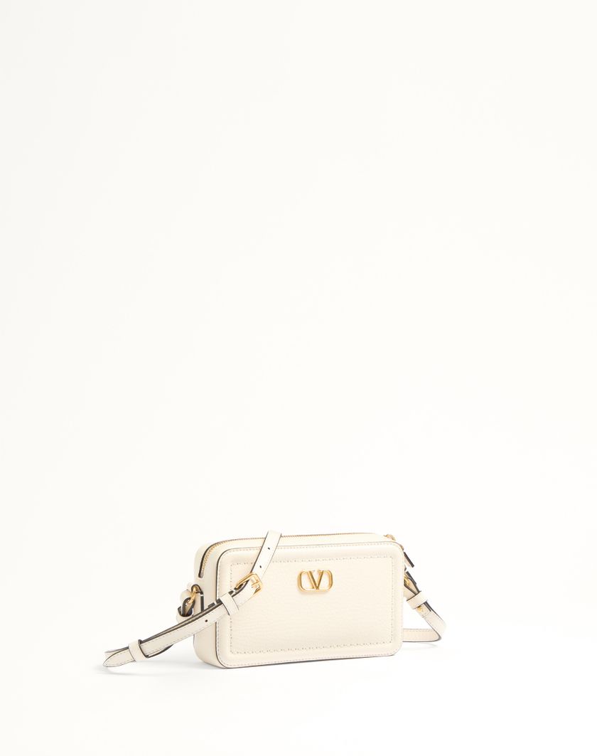 Valentino Handbags Mini Borsa A Tracolla Valentino Garavani Alltime In Vitello Granato per Donna in Mandorla | Valentino IT Offerte