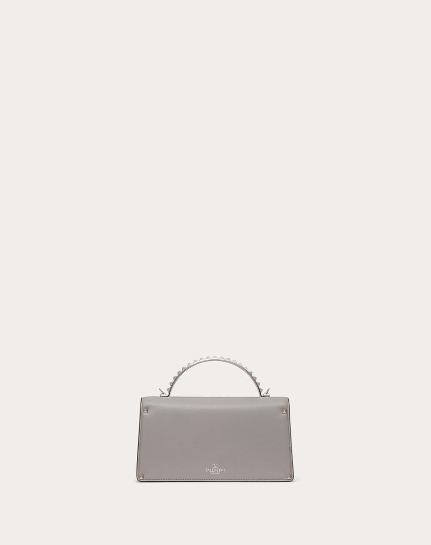 Valentino Handbags Mini Borsa A Mano Rockstud In Vitello per Donna in Grigio | Valentino IT Vendita Calda