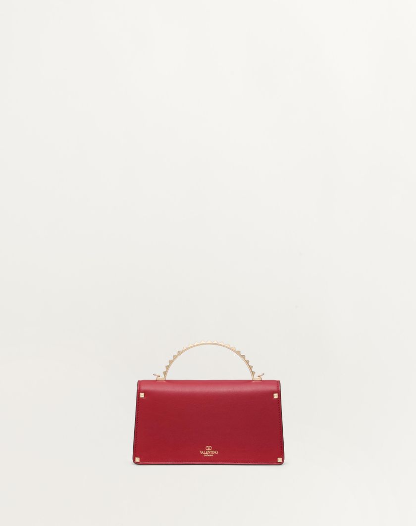 Valentino Handbags Mini Borsa A Mano Rockstud In Vitello per Donna in Rosso V. | Valentino IT Vendita Economica