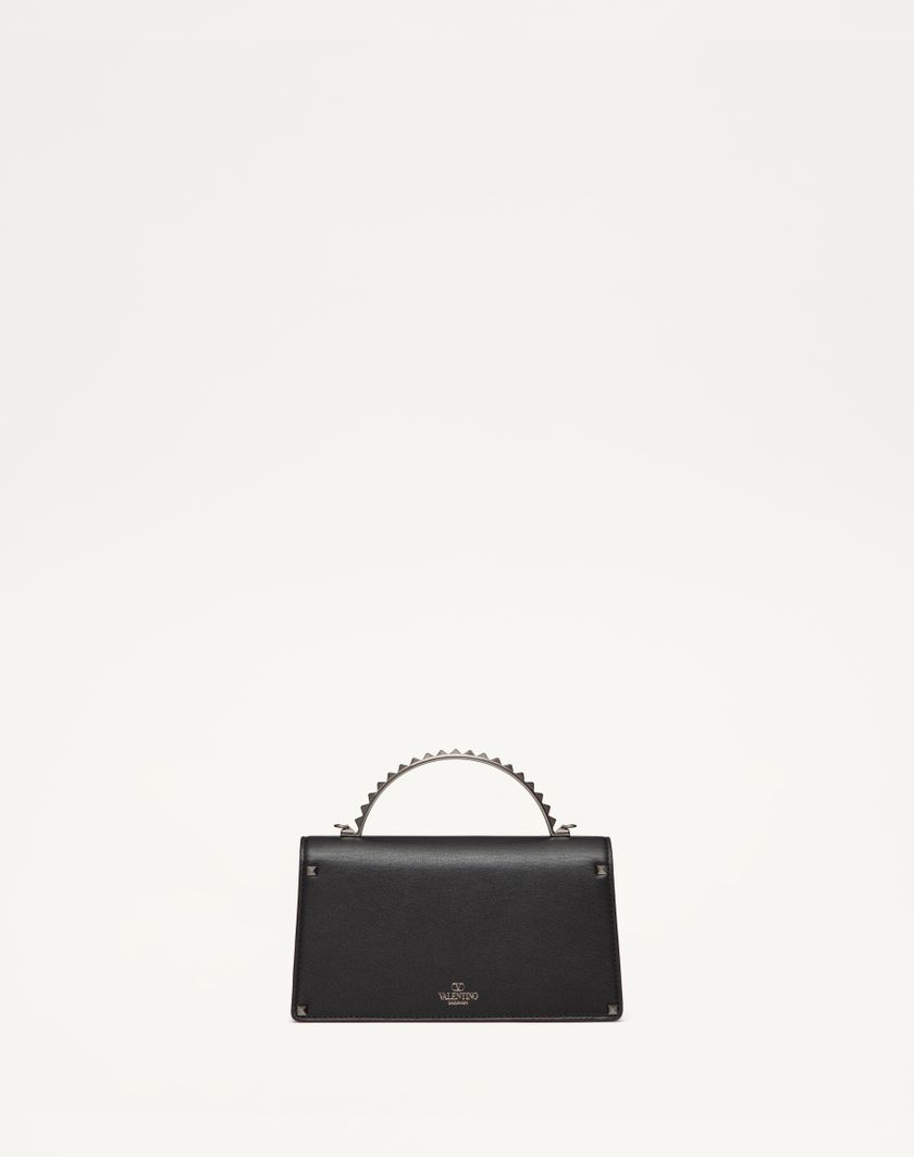Valentino Handbags Mini Borsa A Mano Rockstud In Vitello per Donna in Nero | Valentino IT Saldi Di Fabbrica