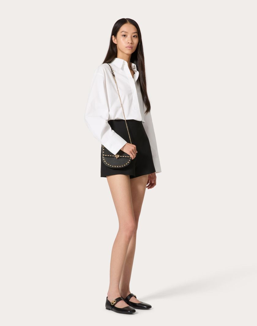 Valentino Handbags Mini Borsa A Tracolla Rockstud In Vitello Granato per Donna in Nero | Valentino IT I Più Venduti