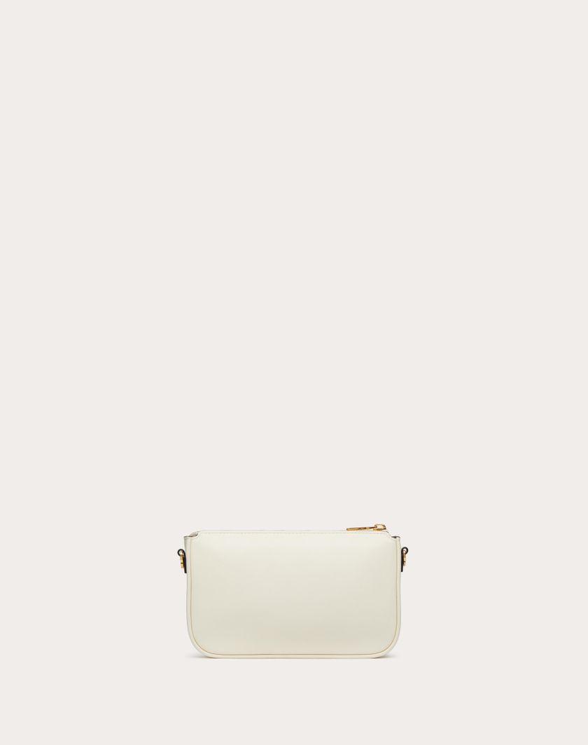 Valentino Handbags Mini Borsa Con Tracolla Vlogo Signature In Vitello per Donna in Avorio | Valentino IT Pezzi Unici