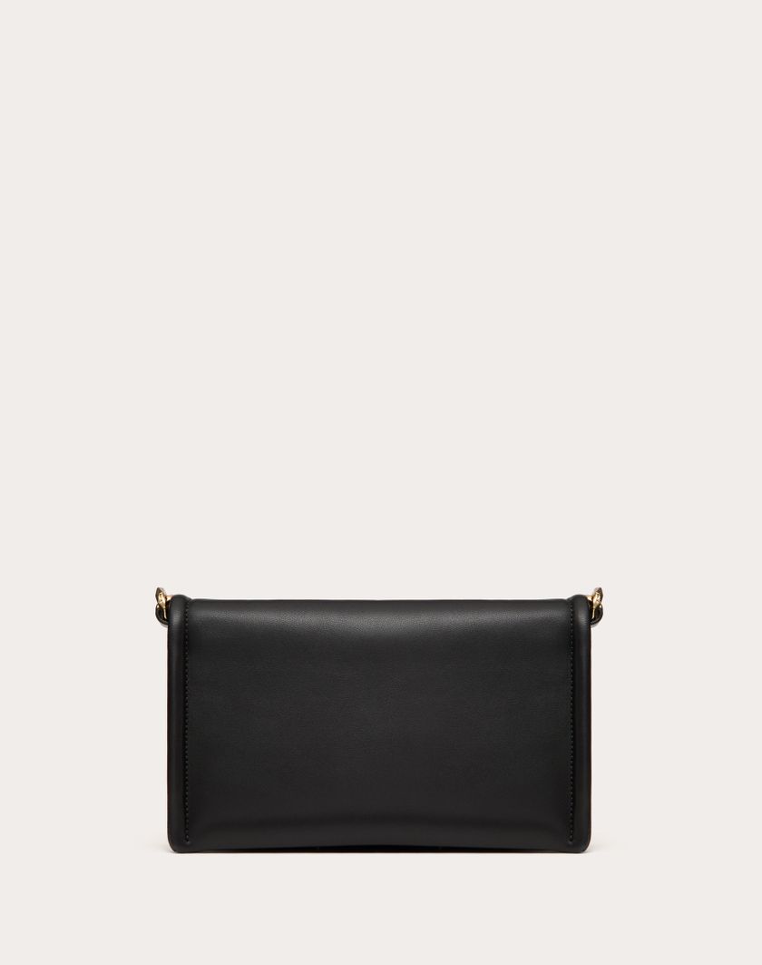 Valentino Handbags Clutch Vlogo Chain In Nappa Con Catena per Donna in Nero | Valentino IT Qualità Garantita