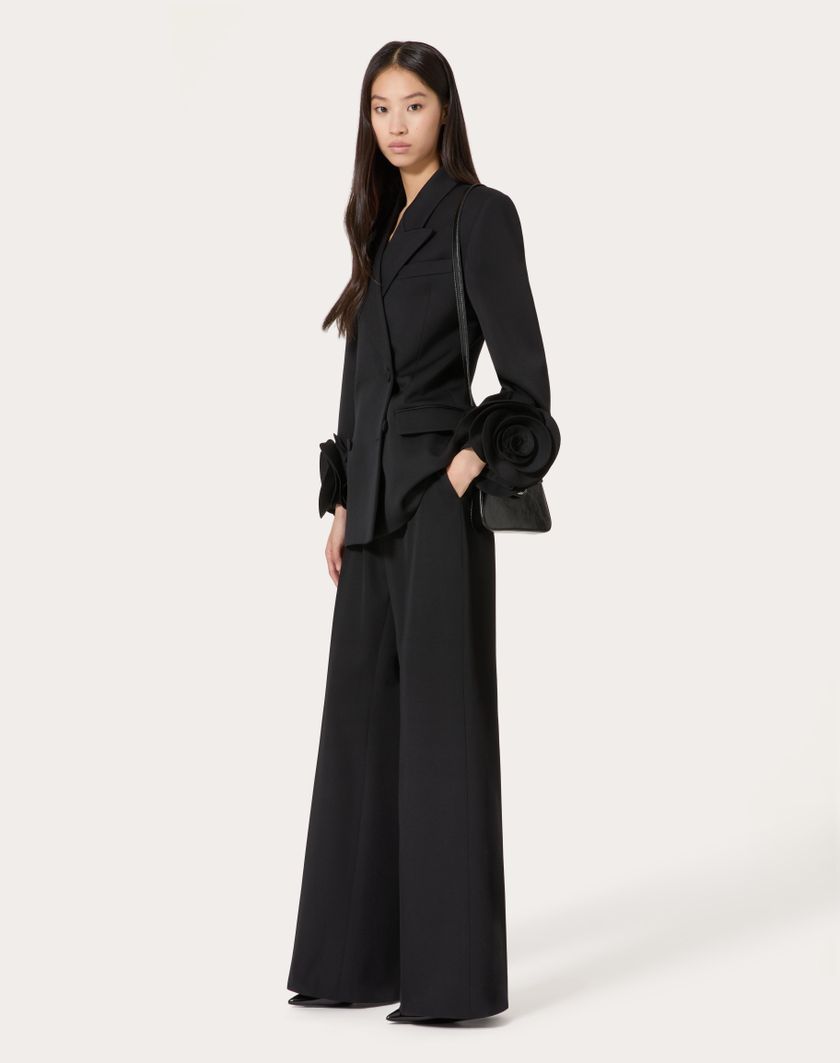 Valentino Handbags Pantalone In Grisaille per Donna in Nero | Valentino IT Sconto
