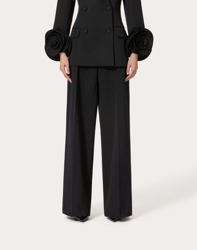 Valentino Handbags Pantalone In Grisaille per Donna in Nero | Valentino IT Sconto