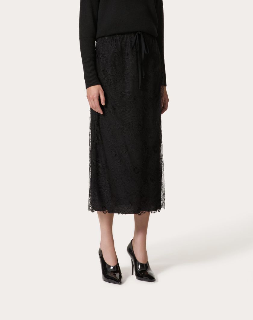 Valentino Handbags Gonna Midi per Donna in Nero | Valentino IT Outlet