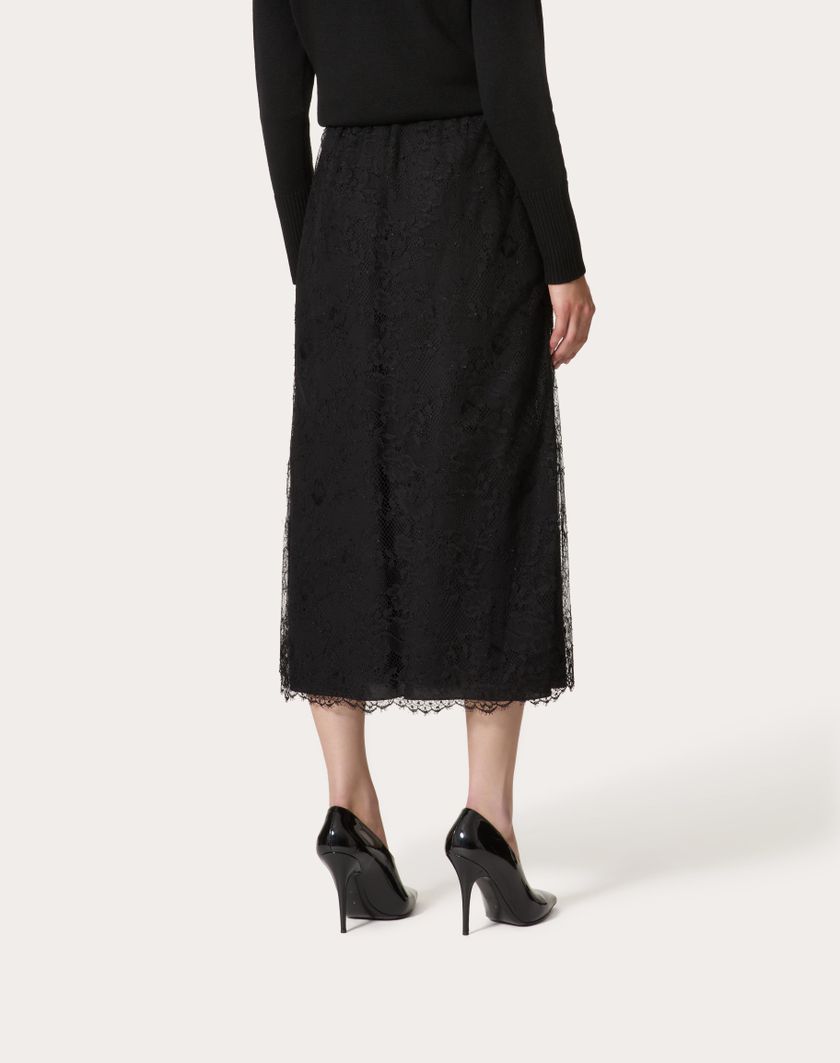 Valentino Handbags Gonna Midi per Donna in Nero | Valentino IT Outlet