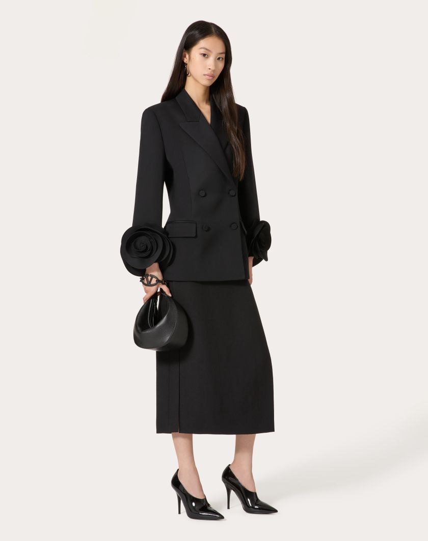 Valentino Handbags Giacca In Grisaille per Donna in Nero | Valentino IT Vendita Economica