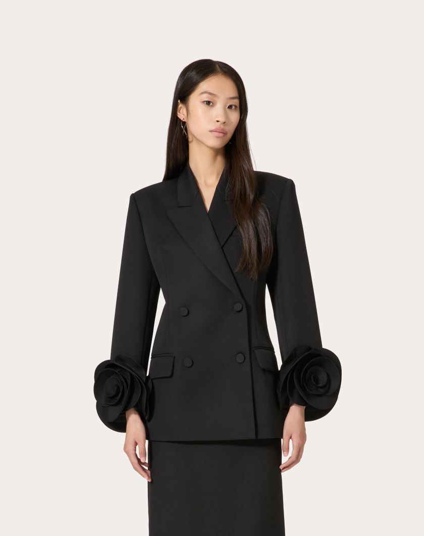 Valentino Handbags Giacca In Grisaille per Donna in Nero | Valentino IT Vendita Economica