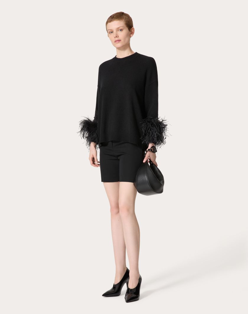 Valentino Handbags Bermuda In Grisaille per Donna in Nero | Valentino IT Negozio