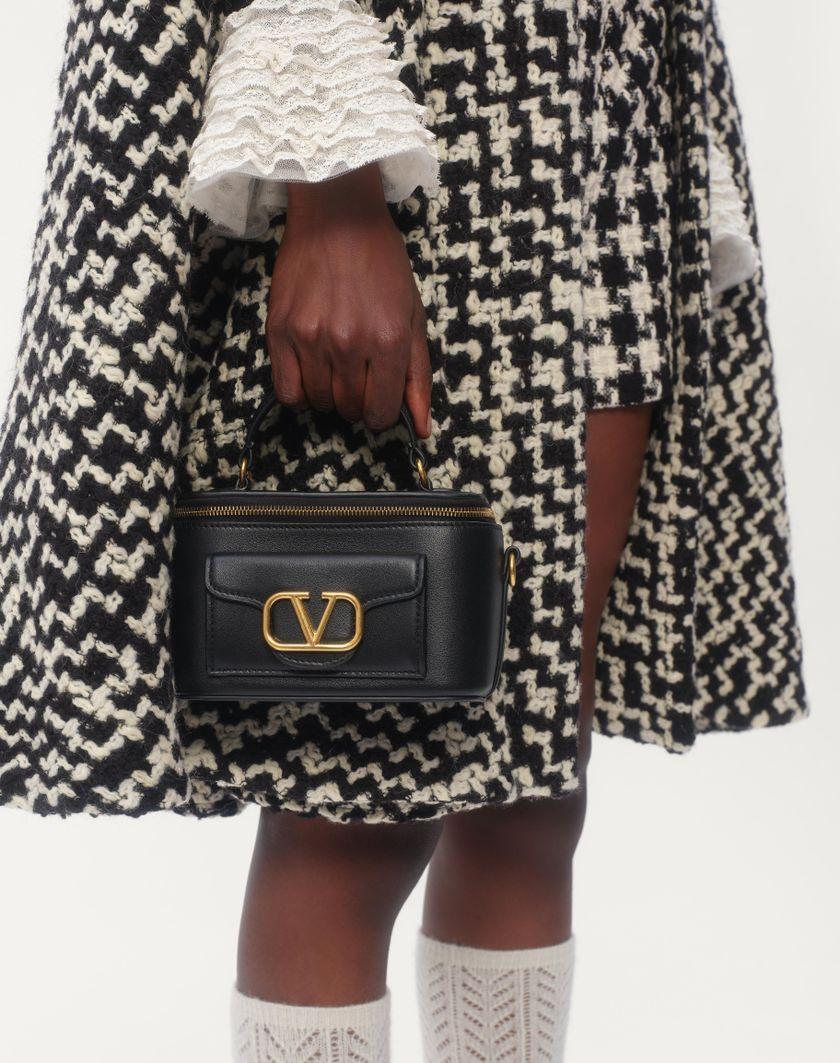 Valentino Handbags Camicia In Georgette per Donna in Nero/avorio | Valentino IT 2025