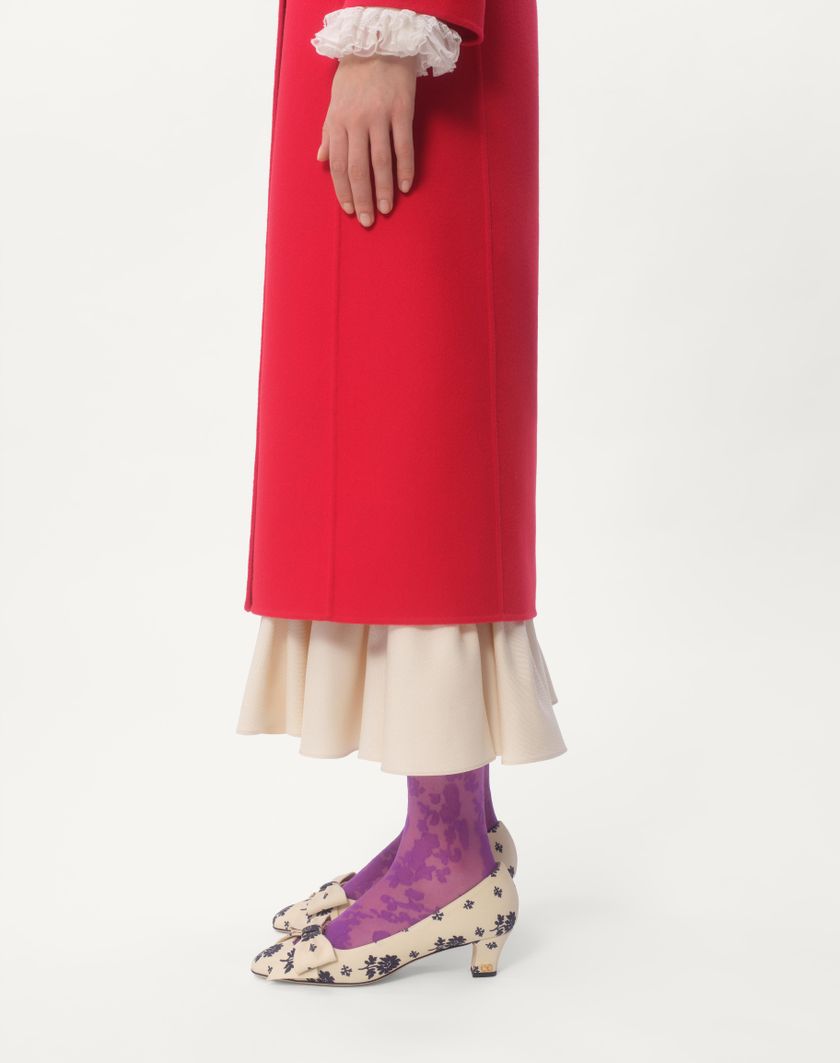 Valentino Handbags Cappotto In Compact Drap per Donna in Rosso | Valentino IT Spedizione Gratuita