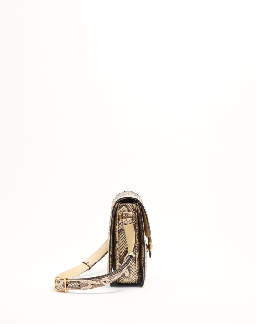 Valentino Handbags Borsa A Spalla Valentino Garavani 9to5 In Pitone per Donna in Avorio | Valentino IT Sottocosto