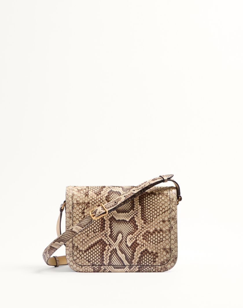 Valentino Handbags Borsa A Spalla Valentino Garavani 9to5 In Pitone per Donna in Avorio | Valentino IT Sottocosto