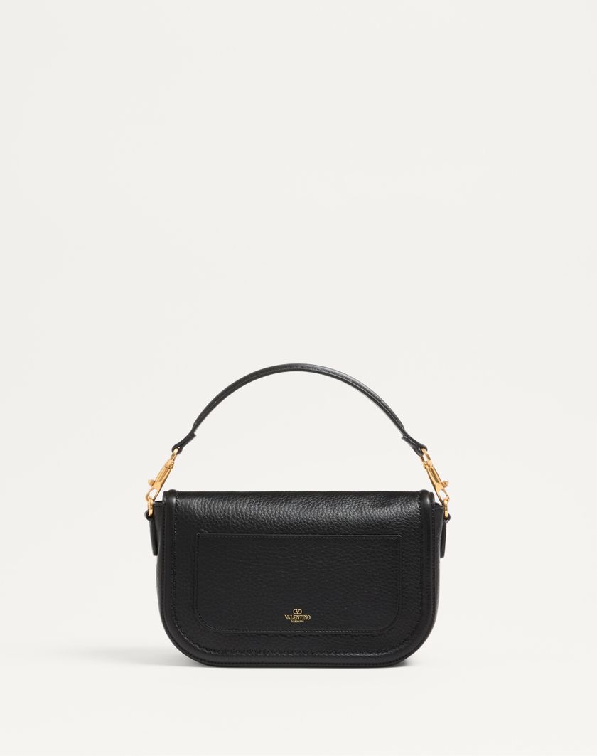 Valentino Handbags Borsa A Spalla Valentino Garavani Alltime In Vitello Granato Con Tracolla Nastro Jacquard per Donna in Nero/bianco | Valentino IT Sconto