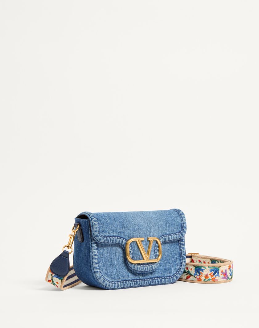 Valentino Handbags Borsa A Spalla Valentino Garavani Alltime In Denim per Donna in Denim/worker/multicolor | Valentino IT Offerta