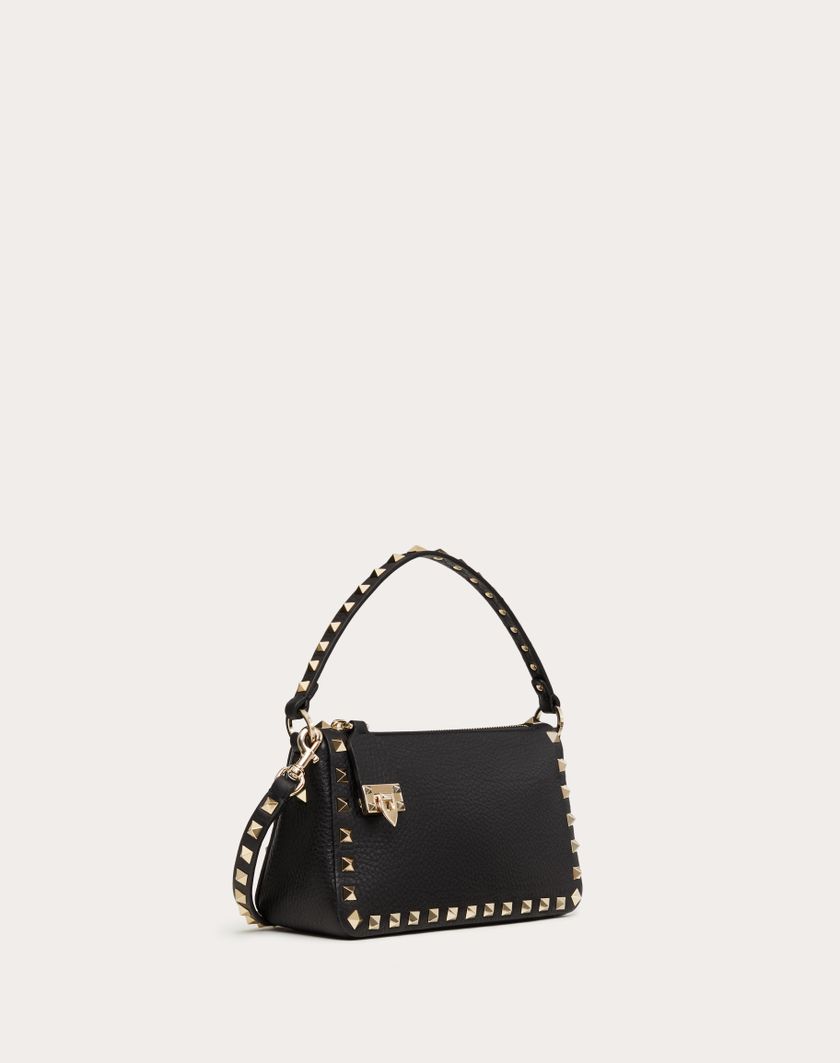 Valentino Handbags Borsa Piccola A Tracolla Rockstud In Vitello Granato per Donna in Light Ivory | Valentino IT Saldi