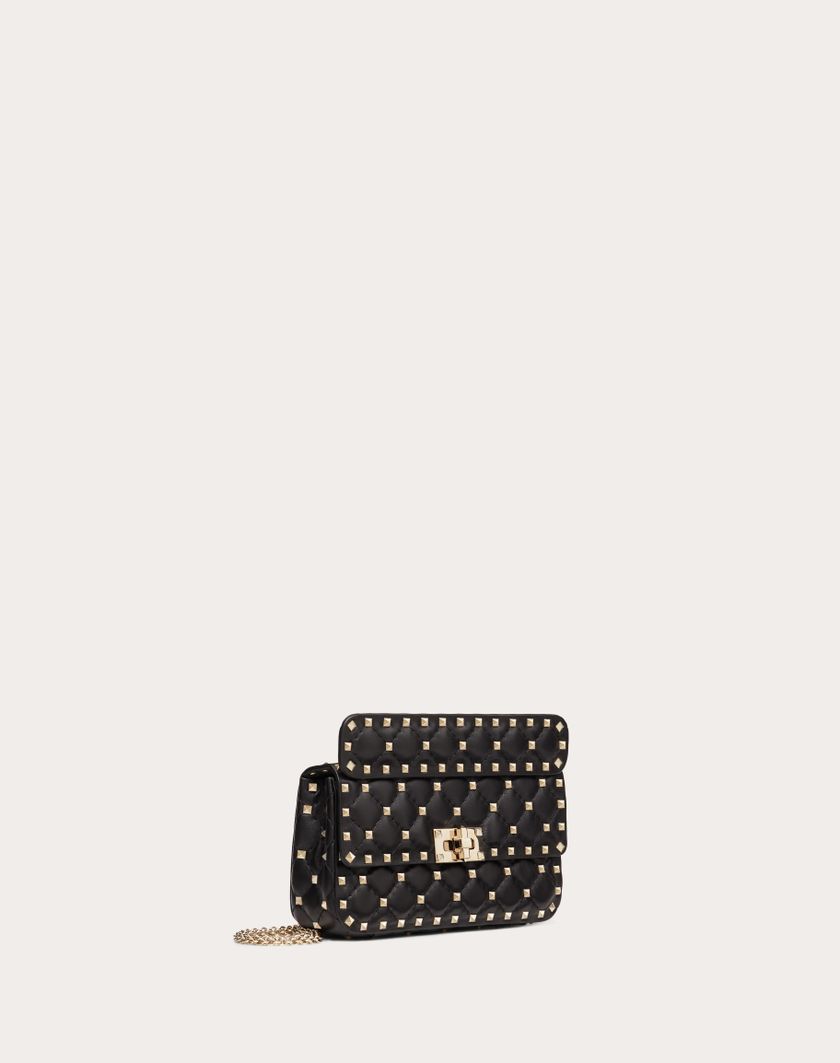Valentino Handbags Borsa Piccola Rockstud Spike In Nappa per Donna in Poudre | Valentino IT I Più Venduti