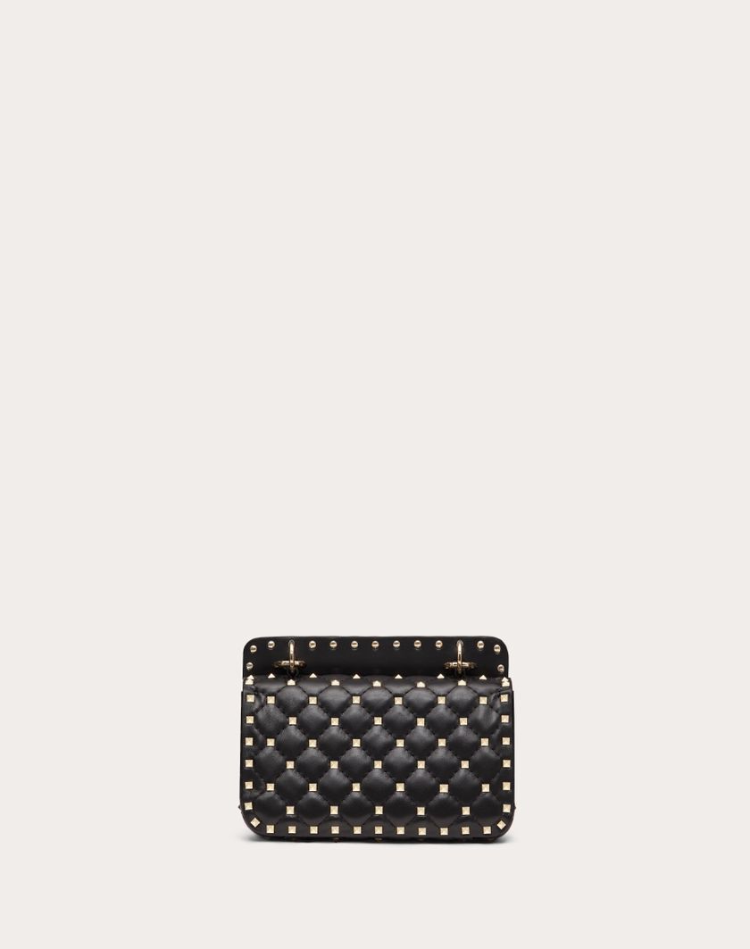 Valentino Handbags Borsa Piccola Rockstud Spike In Nappa per Donna in Light Ivory | Valentino IT In Saldo